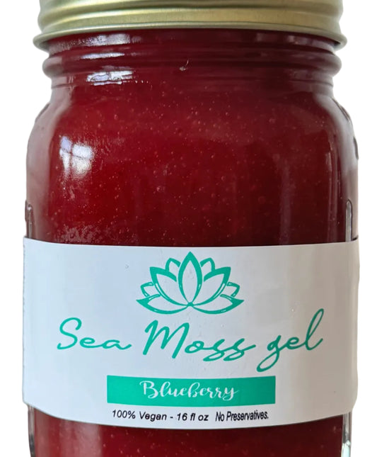 16oz blueberry seamoss gel